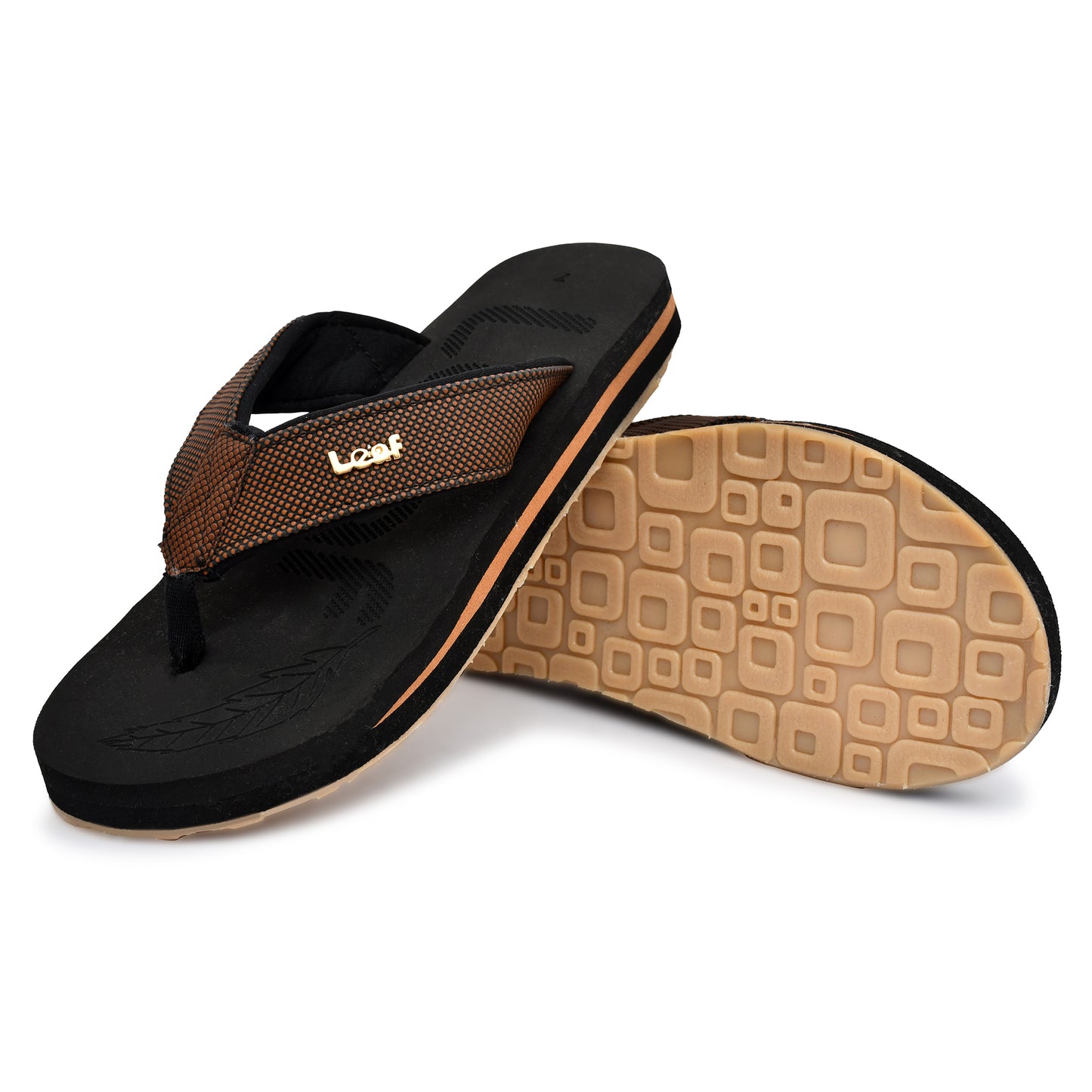 Leaf Flatfeet Body Balance correction Flip Flops. The Archies with 12mm Arch support and 28mm cushion Sable Black