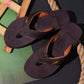 Leaf Flatfeet Body Balance correction Flip Flops. The Archies with 12mm Arch support and 28mm cushion Cinnamon Brown