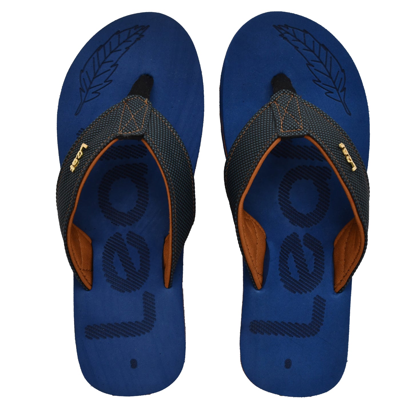 Leaf Flatfeet Body Balance correction Flip Flops. The Archies with 12mm Arch support and 28mm cushion Space Blue