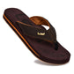 Leaf Flatfeet Body Balance correction Flip Flops. The Archies with 12mm Arch support and 28mm cushion Cinnamon Brown