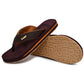 Leaf Flatfeet Body Balance correction Flip Flops. The Archies with 12mm Arch support and 28mm cushion Cinnamon Brown