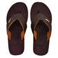 Leaf Flatfeet Body Balance correction Flip Flops. The Archies with 12mm Arch support and 28mm cushion Cinnamon Brown